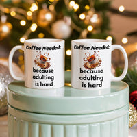 Load image into Gallery viewer, Coffee Needed: because adulting is hard Mug