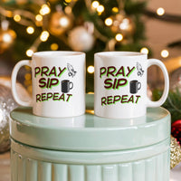 Load image into Gallery viewer, Pray, Sip, Repeat Mug