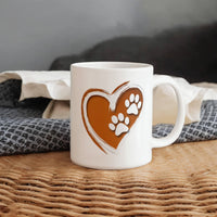 Load image into Gallery viewer, Dog's Paws Imprinted on my Heart Mug
