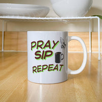 Load image into Gallery viewer, Pray, Sip, Repeat Mug
