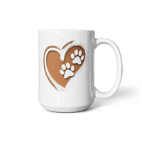 Load image into Gallery viewer, Dog's Paws Imprinted on my Heart Mug