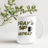 Load image into Gallery viewer, Pray, Sip, Repeat Mug