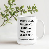 Load image into Gallery viewer, Bshot-before my first cup of brew Mug