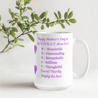 Load image into Gallery viewer, W.O.R.S.T.  Mom Ever Mug