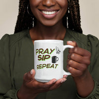 Load image into Gallery viewer, Pray, Sip, Repeat Mug