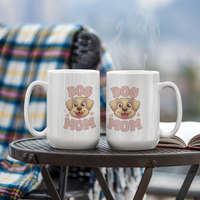 Load image into Gallery viewer, Whimsically Pink Dog Mom Mug