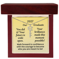 Load image into Gallery viewer, Personalized Necklace for our 2027 Graduate- You Did It!