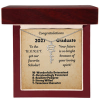 Load image into Gallery viewer, W.O.R.S.T. Graduate Personalized Necklace 2027