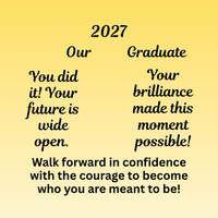 Load image into Gallery viewer, Personalized Necklace for our 2027 Graduate- You Did It!