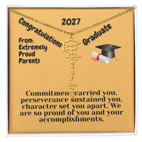 Load image into Gallery viewer, 2027 Graduate Personalized  Nercklace