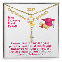 Load image into Gallery viewer, 2027 Personalized Graduation Necklace