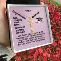 Load image into Gallery viewer, Personalized Graduation Name Necklace