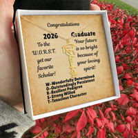 Load image into Gallery viewer, W.O.R.S.T. Graduate (actually our favorite) Personalized Necklace
