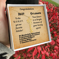 Load image into Gallery viewer, W.O.R.S.T. Graduate Personalized Necklace 2027