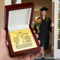 Load image into Gallery viewer, Personalized Necklace for our 2027 Graduate- You Did It!