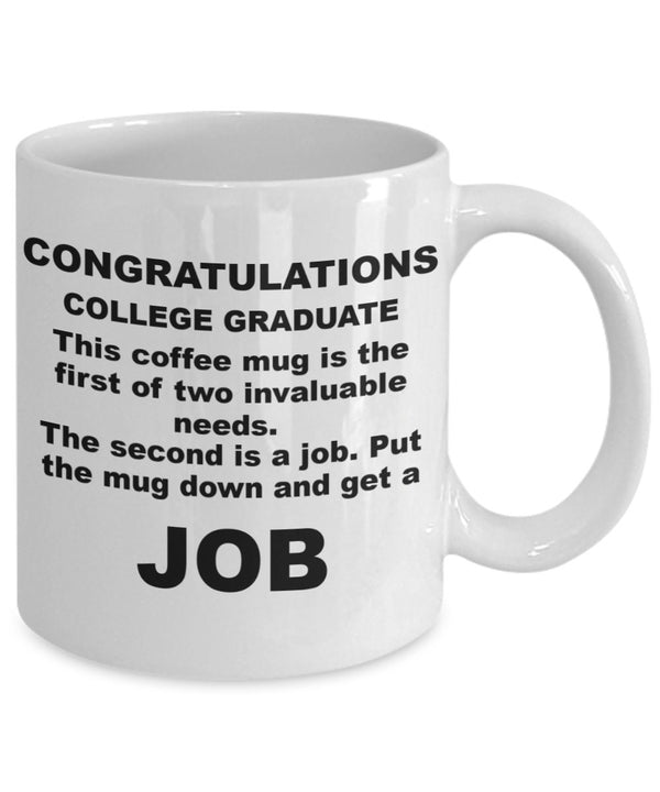 Gift for College Graduate, Inspirational mug, Motivational Mug, Gift mug, New job, Employment gift.
