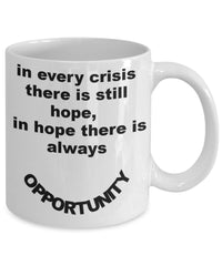 Load image into Gallery viewer, Hope and Opportunity-Inspirational, Motivational, Affirming coffee mug gift for friends and family.
