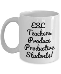 Load image into Gallery viewer, ESL Teacher mug gift. English as Second Language gift. Teacher gift. Bilingual.

