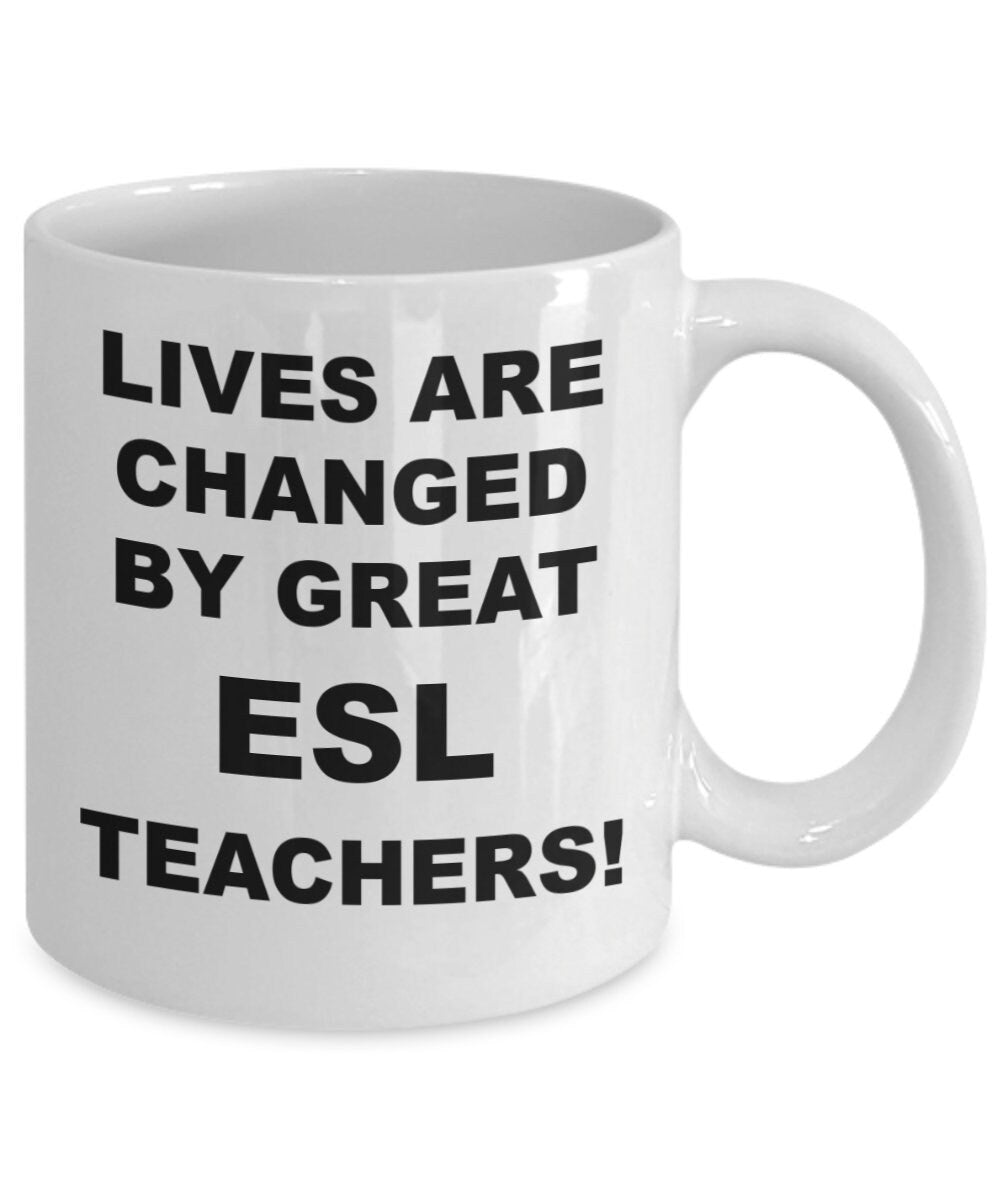 ESL Teacher Mug, English as Second Language, Bilingual