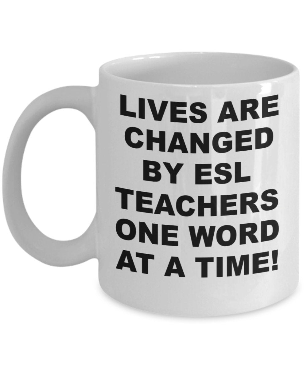 ESL teacher mug. Language. Bilingual teacher.