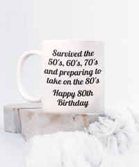 Load image into Gallery viewer, Happy 80th Birthday gift, 80th Birthday gift, Grandma gift, Grandpa gift, Sister gift, Brother gift, Aunt gift, Uncle gift
