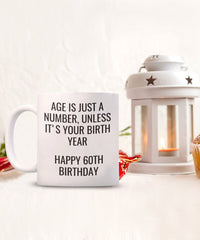Load image into Gallery viewer, Happy 60th Birthday gift mug, Sister gift, Brother gift, Aunt gift, Uncle gift, Friend gift
