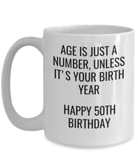 Load image into Gallery viewer, 50th Birthday gift mug, Sister gift, Brother gift, Aunt gift, Uncle gift, Friend gift
