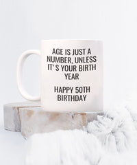 Load image into Gallery viewer, 50th Birthday gift mug, Sister gift, Brother gift, Aunt gift, Uncle gift, Friend gift
