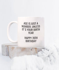 Load image into Gallery viewer, 70th Birthday Gift Mug, Sister gift, Brother gift, Aunt gift, Uncle gift, Friend gift
