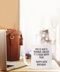 Load image into Gallery viewer, Happy 65th Birthday gift mug, Sister gift, Brother gift, Aunt gift, Uncle gift, Friend gift

