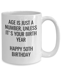 Load image into Gallery viewer, 50th Birthday gift mug, Sister gift, Brother gift, Aunt gift, Uncle gift, Friend gift

