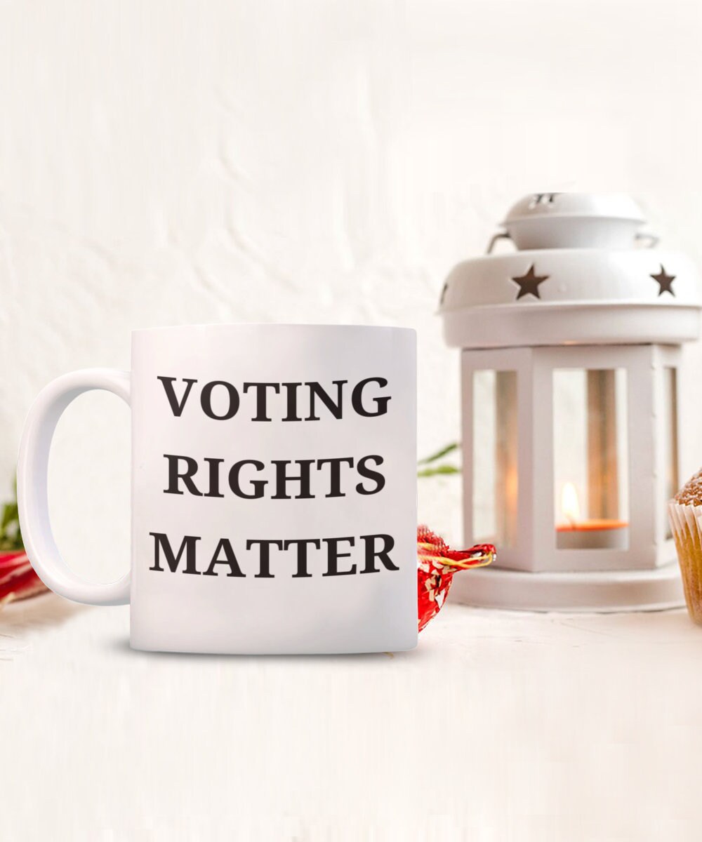 Political mug, vote mug, mug for precinct workers